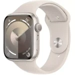 Apple Watch Series 9 41mm Starlight Aluminum Case With Starlight Sports Band