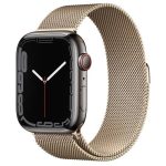 Apple Watch Series 7 Gold Stainless Steel Case with Milanese Loop- 45mm