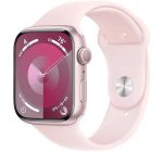 Apple Watch Series 9 41mm  Pink Aluminum Case With Strom Blue Sports Band - Image 3