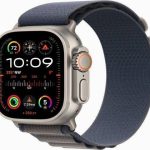 Apple Watch Ultra 2 49mm Titanium Case With Blue Alpine Loop