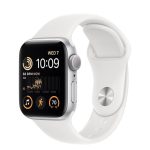 Apple Watch Series SE 2nd Gen 44mm Aluminum Case with White sports band