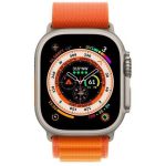 Apple watch 8 Ultra Titanium 49mm Case with Orange Alpine Loop