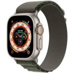 Apple watch 8 Ultra Titanium 49mm Case with Green Alpine Loop - Image 3