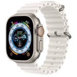 Apple watch Titanium 8 Ultra 49mm Case with White Ocean Band - Image 3