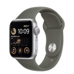Apple Watch Series SE 2nd Gen 40mm Aluminum Case with Olive sports band
