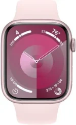 Apple Watch Series 9 41mm  Pink Aluminum Case With Strom Blue Sports Band