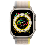 Apple Watch Ultra Titanium Yellow/Beige Trail Loop 49mm Case with