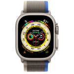Apple Watch Ultra Titanium Blue/Gray Trail Loop 49mm Case with