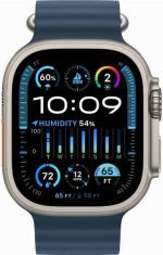 Apple Watch Ultra 2 Titanium 49mm Case With Blue Ocean Band - Image 3