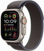 Apple Watch Ultra 2 Titanium Case With Blue-Black Trail Loop 49mm