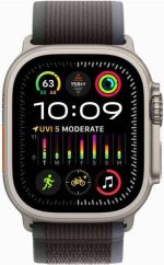 Apple Watch Ultra 2 Titanium Case With Blue-Black Trail Loop 49mm - Image 2
